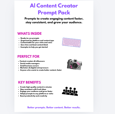 AI Content Creator Prompt Pack